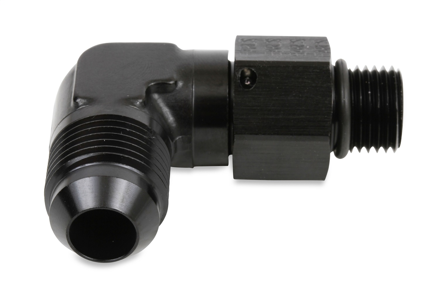 90 Deg. Aluminum AN to O-Ring Port Swivel Adapter - Image 4