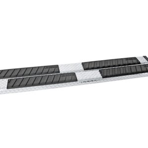Black-Tread Aluminum Side Step 6 in. Oval Cab Length