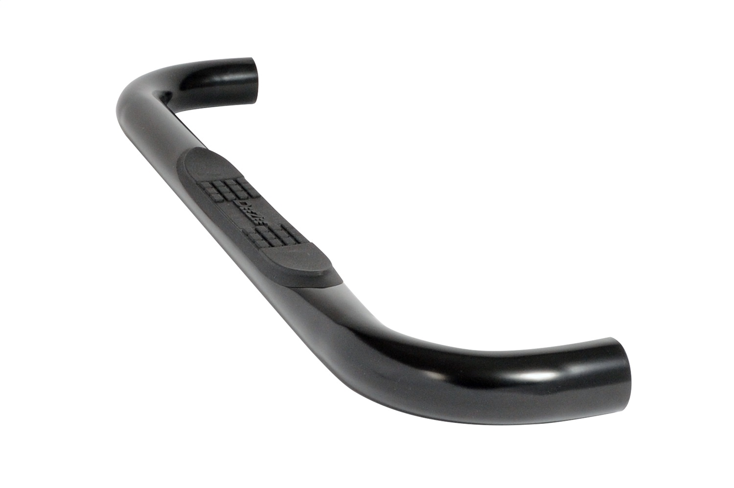 Black Steel 3 in. Round Side Steps