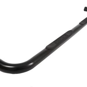 Black Steel 3 in. Round Side Steps