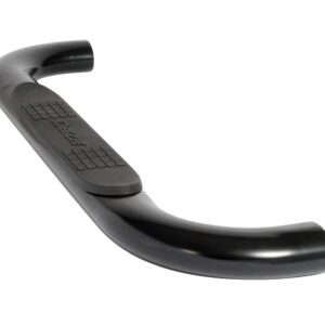 Textured Black Steel Side Steps 4 in. Oval Cab Length