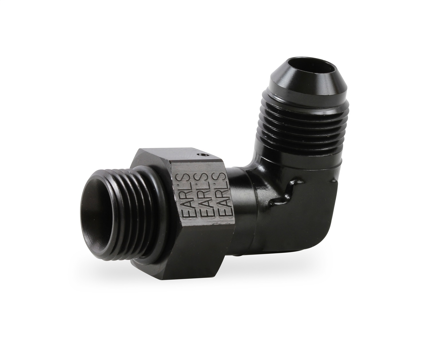 90 Deg. Aluminum AN to O-Ring Port Swivel Adapter - Image 3