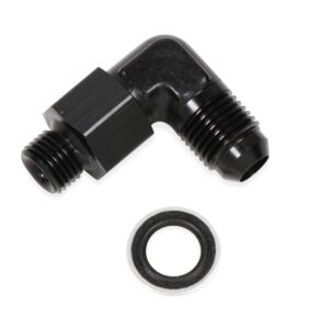 90 Deg. Aluminum AN to Metric Swivel Adapter