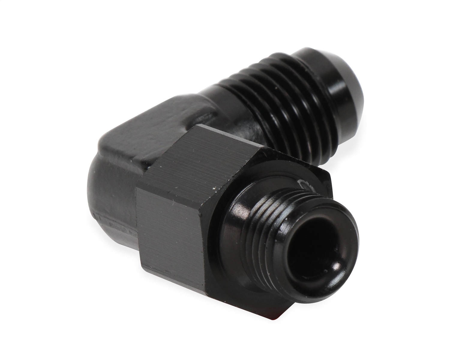 90 Deg. Aluminum AN to Metric Swivel Adapter - Image 2