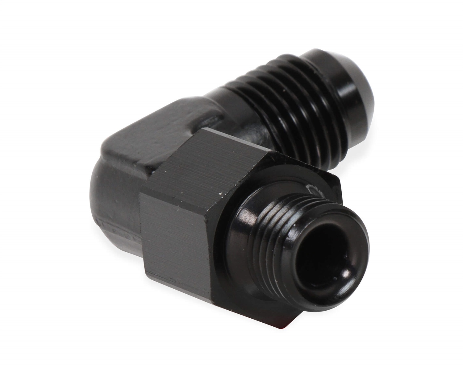 90 Deg. Aluminum AN to O-Ring Port Swivel Adapter - Image 2
