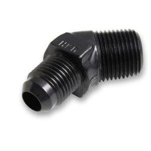 45 Deg. Aluminum AN to NPT Adapter Elbow