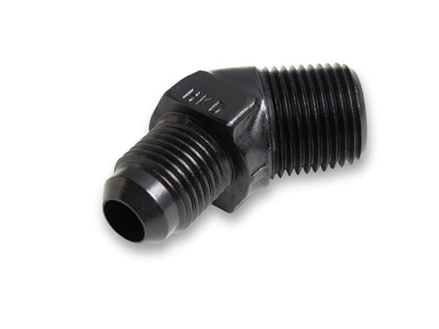 45 Deg. Aluminum AN to NPT Adapter Elbow