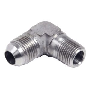 90 Deg. Stainless Steel AN to NPT Adapter Elbow