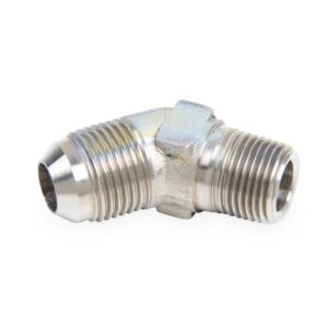 45 Deg. Stainless Steel AN to NPT Adapter Elbow