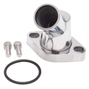 Edelbrock 45 Deg. Polished Aluminum Waterneck for Chevy 4.3L V6 & Chevy V8 Edelbrock 45 Deg. Polished Aluminum Waterneck for Chevy 4.3L V6 & Chevy V8