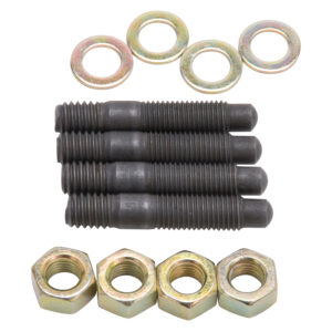 Edelbrock 8056 Bull Nosed Carburetor Stud Kit in Black Oxide Finish