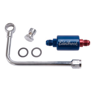 Edelbrock 8134 Chromed Steel Fuel Line & Filter Kit Fo Eps Carbs Edelbrock 8134 Chromed Steel Fuel Line & Filter Kit Fo Eps Carbs
