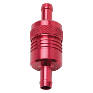 Edelbrock 8139 3″ Aluminum Street Fuel Filter in Red Finish Edelbrock 8139 3″ Aluminum Street Fuel Filter in Red Finish