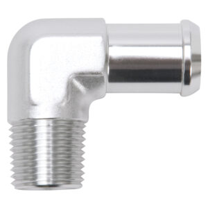 Edelbrock 8166 Heater Hose End Fitting – 90Â° with 1/2″ NPT and 3/4″ Barb