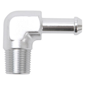 Edelbrock 8168 Heater Hose End Fitting – 90Â° with 3/8″ NPT and 3/8″ Barb