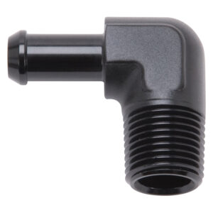 Edelbrock 8169 Heater Hose End Fitting – 90Â° with 1/2″ NPT and 3/8″ Barb