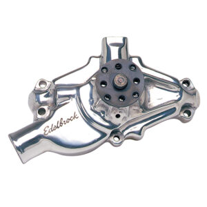 Edelbrock 8820 Water Pump for Small-Block Chevy in Polished Finish (Short)