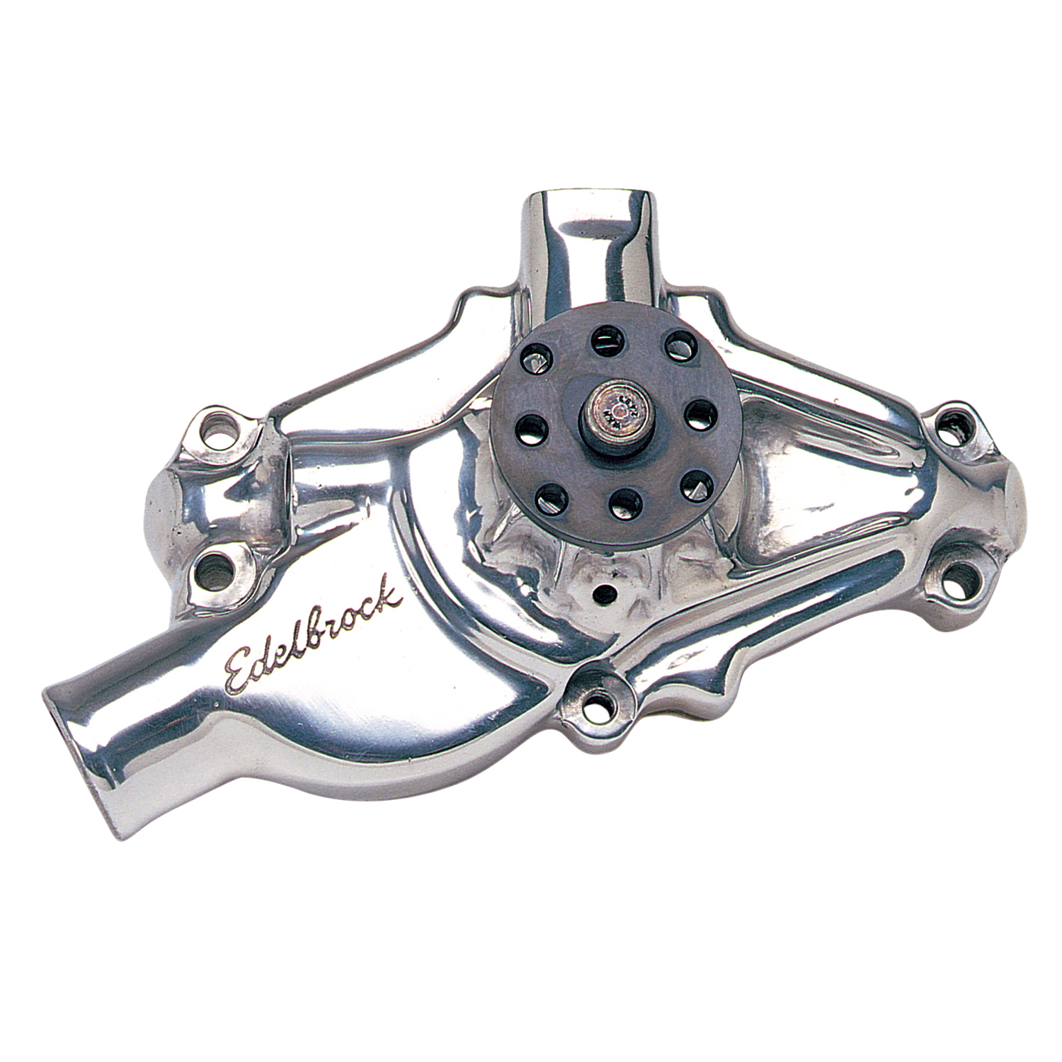 Edelbrock 8820 Water Pump for Small-Block Chevy in Polished Finish (Short)
