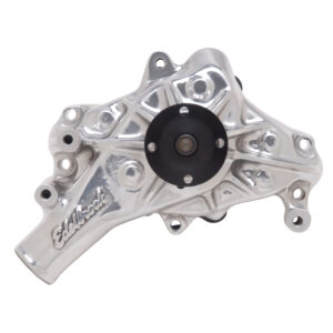 Edelbrock 8821 Water Pump for Small-Block Chevy in Polished Finish (Long)