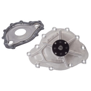 Edelbrock 8856 Water Pump for Pontiac, Standard Rotation in Satin Finish