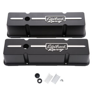 Edelbrock 41643 Racing Series Valve Covers for Chevy 262-400 V8 1959-86 Edelbrock 41643 Racing Series Valve Covers for Chevy 262-400 V8 1959-86