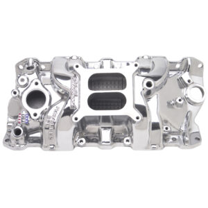 Edelbrock 71011 Performer RPM Small Block Chevy Polished Intake Manifold