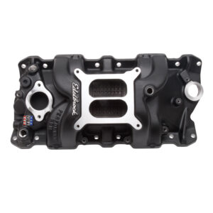 Edelbrock 71013 Performer RPM Small Block Chevy Black Intake Manifold
