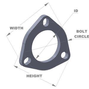 Vibrant Performance 1485S Exhaust Flange – 2.75″ID3BoltExFlange